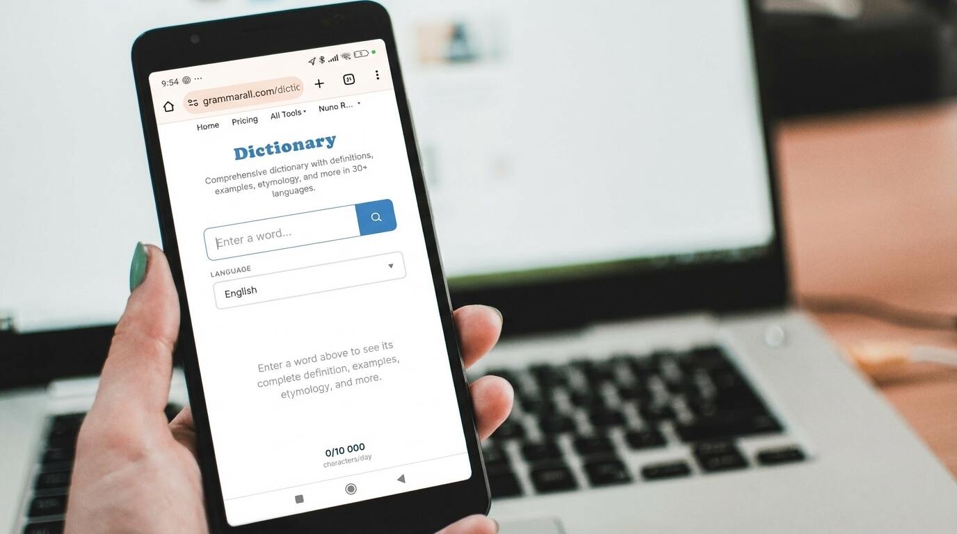 Interface das Ferramentas de Palavras
